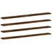 Rafturi perete 4 buc. stejar fumuriu 100x10x1,5cm lemn compozit - WALTI WALTI