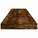 Rafturi perete 4 buc. stejar fumuriu 100x10x1,5cm lemn compozit - WALTI WALTI