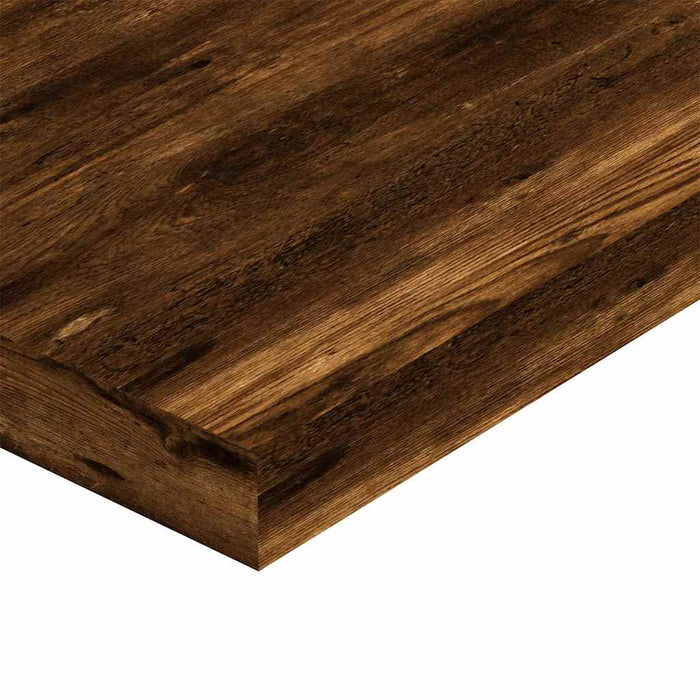 Rafturi perete 4 buc. stejar fumuriu 100x10x1,5cm lemn compozit - WALTI WALTI