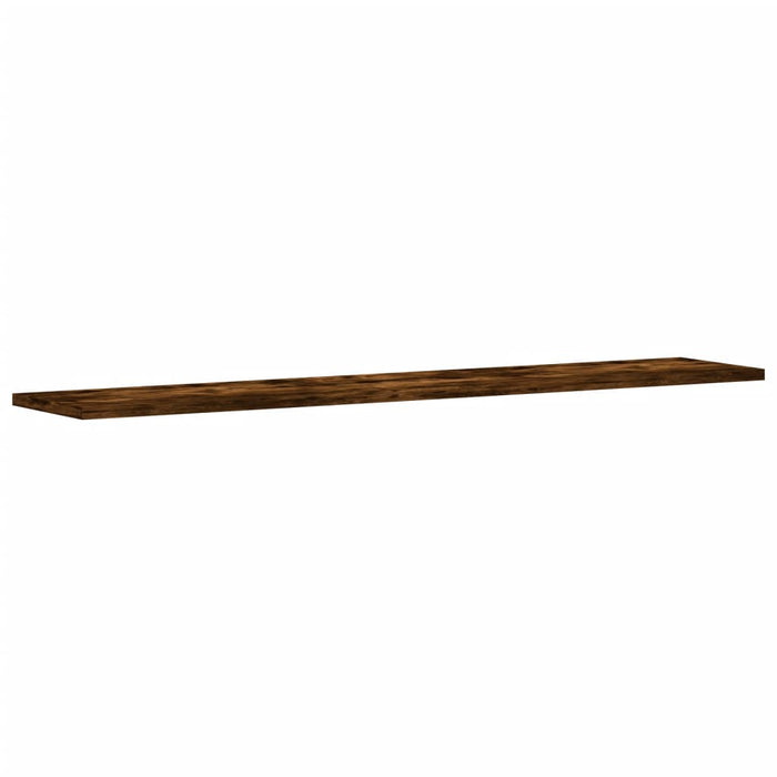 Rafturi perete 4 buc. stejar fumuriu 100x20x1,5cm lemn compozit - WALTI WALTI