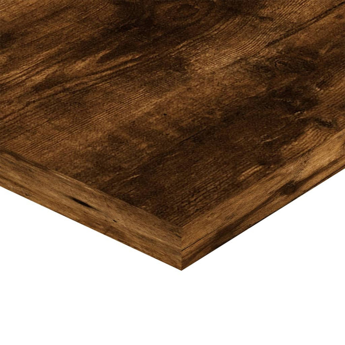 Rafturi perete 4 buc. stejar fumuriu 100x20x1,5cm lemn compozit - WALTI WALTI