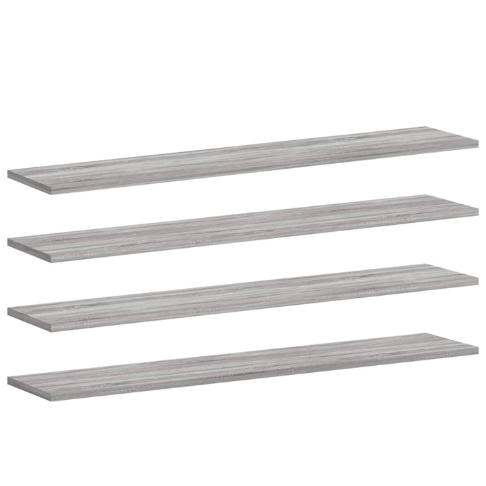 Rafturi de perete, 4 buc., gri sonoma, 100x20x1,5 cm, lemn - WALTI WALTI