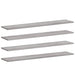 Rafturi de perete, 4 buc., gri sonoma, 100x20x1,5 cm, lemn - WALTI WALTI