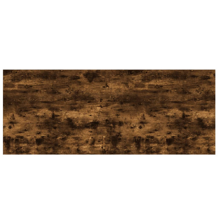 Rafturi perete 4 buc. stejar fumuriu 100x40x1,5cm lemn compozit WALTI