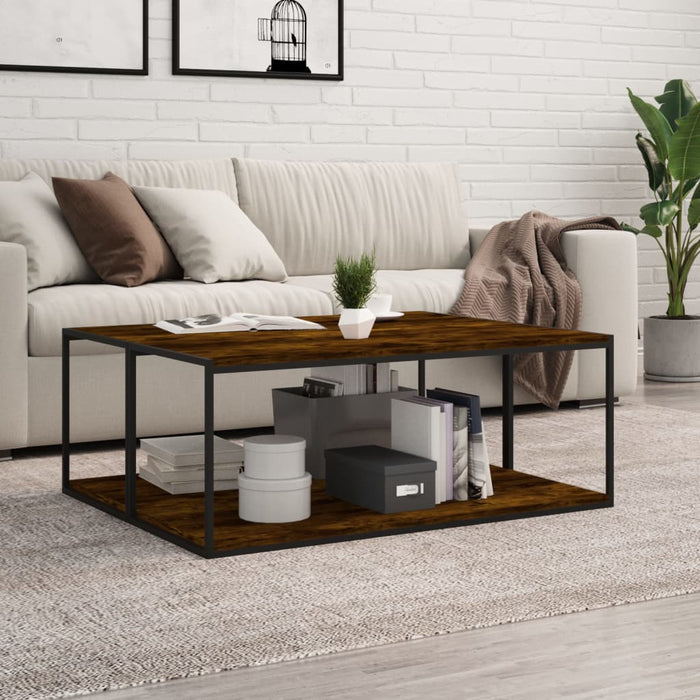 Rafturi perete 4 buc. stejar fumuriu 100x40x1,5cm lemn compozit WALTI