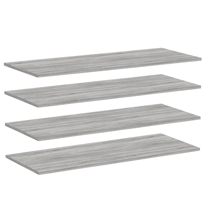 Rafturi de perete, 4 buc., gri sonoma, 100x40x1,5 cm, lemn WALTI