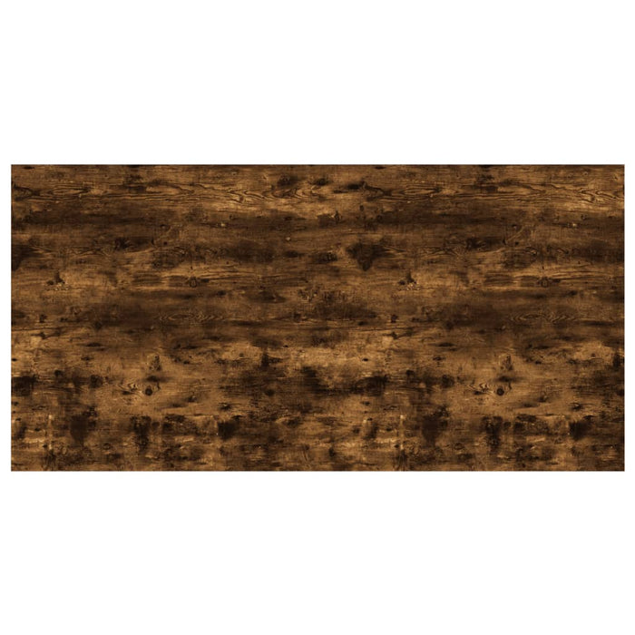Rafturi perete 4 buc. stejar fumuriu 100x50x1,5cm lemn compozit WALTI