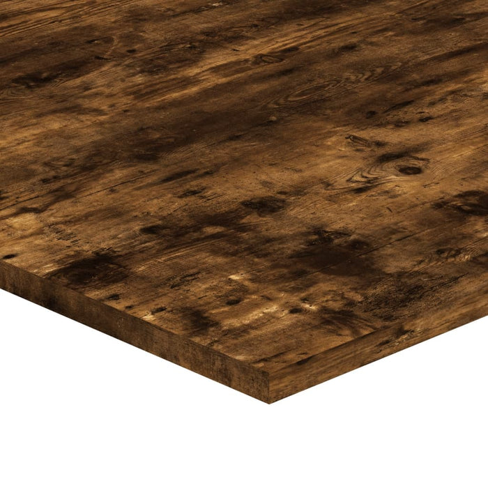 Rafturi perete 4 buc. stejar fumuriu 100x50x1,5cm lemn compozit WALTI