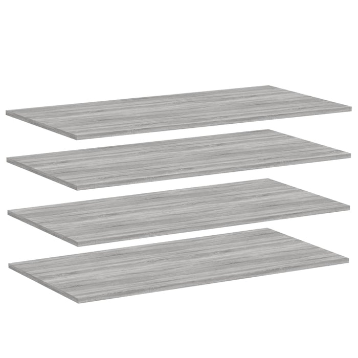 Rafturi de perete, 4 buc., gri sonoma, 100x50x1,5 cm, lemn WALTI