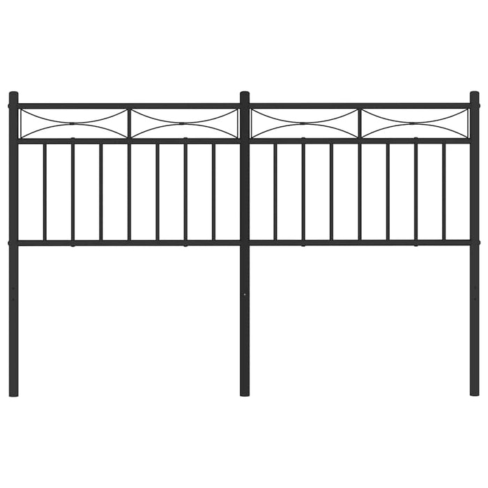 Tăblie de pat de schimb metalică, negru, 135 cm WALTI