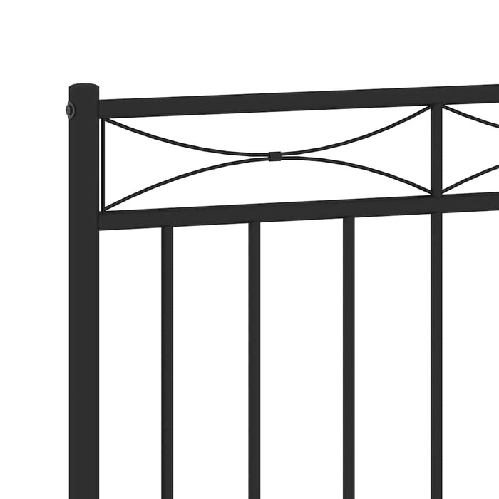 Tăblie de pat de schimb metalică, negru, 135 cm WALTI