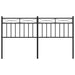 Tăblie de pat de schimb metalică, negru, 150 cm - WALTI WALTI