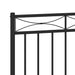 Tăblie de pat de schimb metalică, negru, 150 cm - WALTI WALTI
