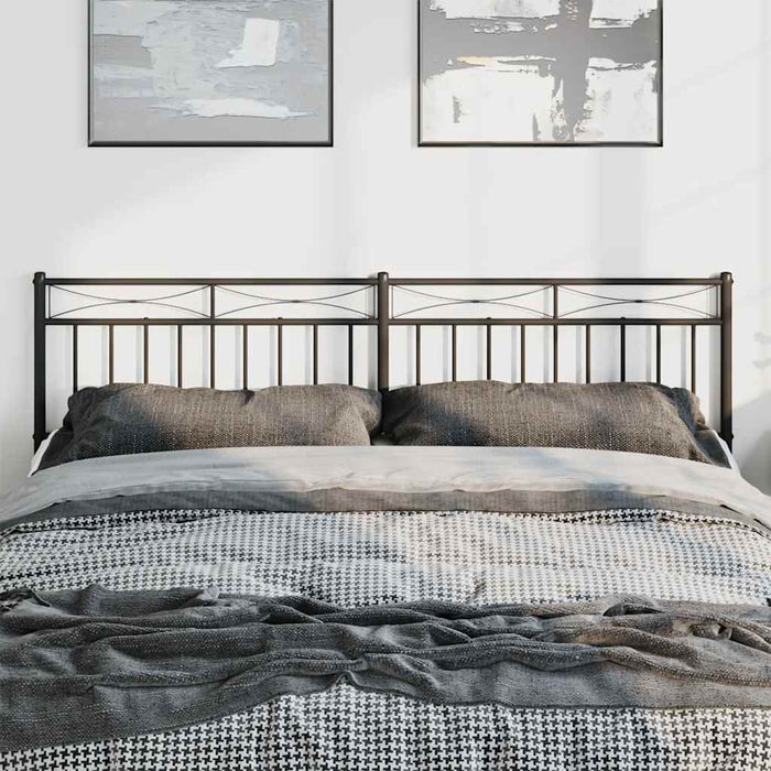 Tăblie de pat de schimb metalică, negru, 180 cm WALTI
