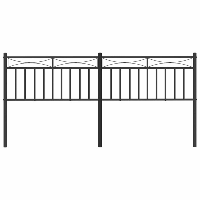 Tăblie de pat de schimb metalică, negru, 180 cm WALTI