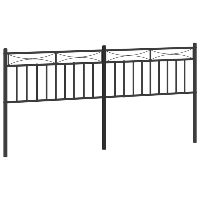 Tăblie de pat de schimb metalică, negru, 193 cm WALTI