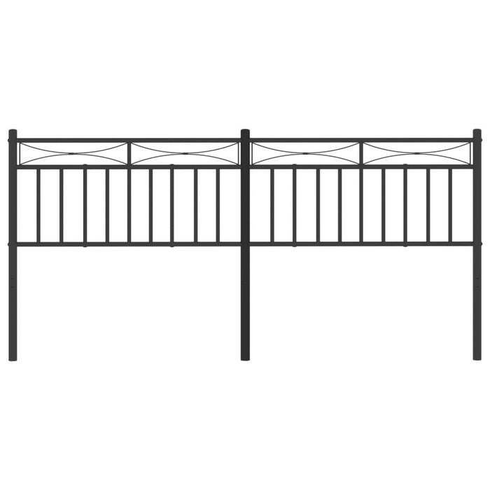 Tăblie de pat de schimb metalică, negru, 193 cm WALTI