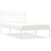 Cadru de pat din metal cu tăblie, alb, 107x203 cm - WALTI WALTI
