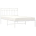 Cadru de pat din metal cu tăblie, alb, 107x203 cm - WALTI WALTI