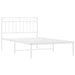 Cadru de pat din metal cu tăblie, alb, 107x203 cm - WALTI WALTI