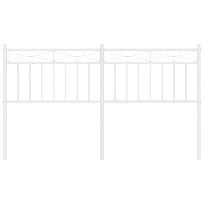 Tăblie de pat de schimb metalică, alb, 150 cm WALTI