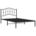 Cadru de pat din metal cu tăblie, negru, 107x203 cm - WALTI WALTI