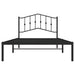 Cadru de pat din metal cu tăblie, negru, 107x203 cm - WALTI WALTI