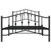 Cadru pat metalic cu tăblii de cap/picioare, -negru, 107x203 cm - WALTI WALTI