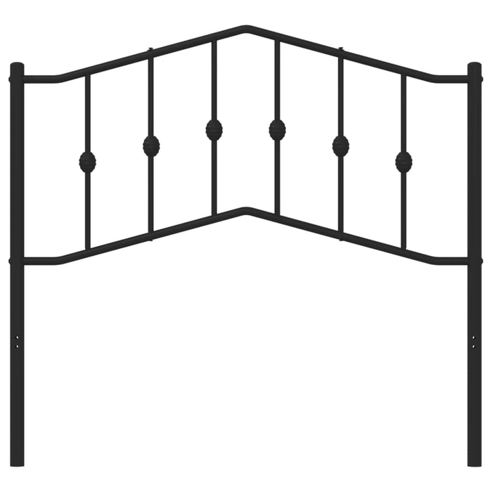 Tăblie de pat metalică, negru, 100 cm - WALTI WALTI