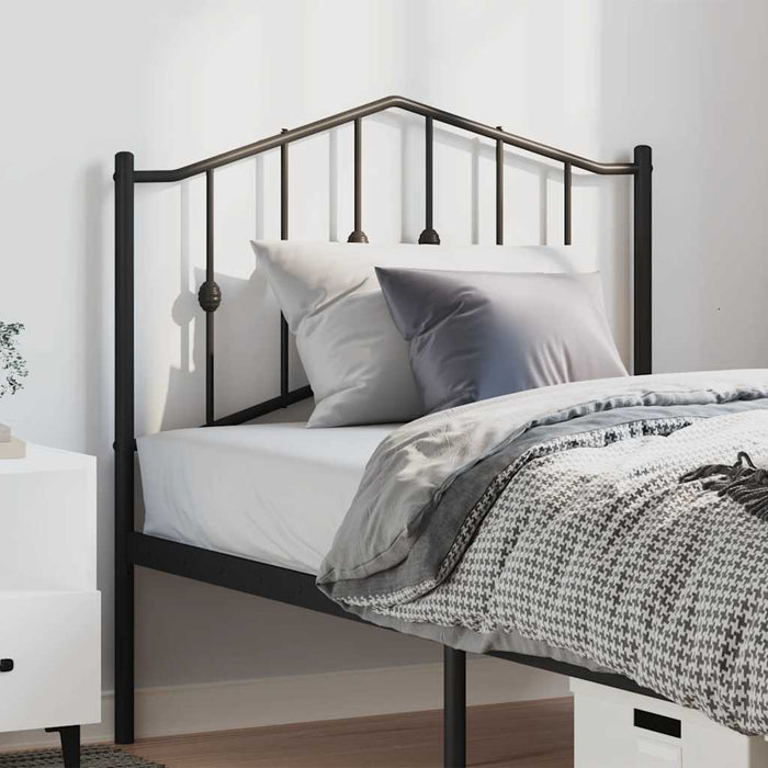 Tăblie de pat de schimb metalică, negru, 100 cm WALTI