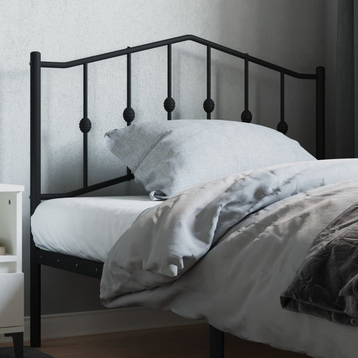 Tăblie de pat de schimb metalică, negru, 107 cm WALTI