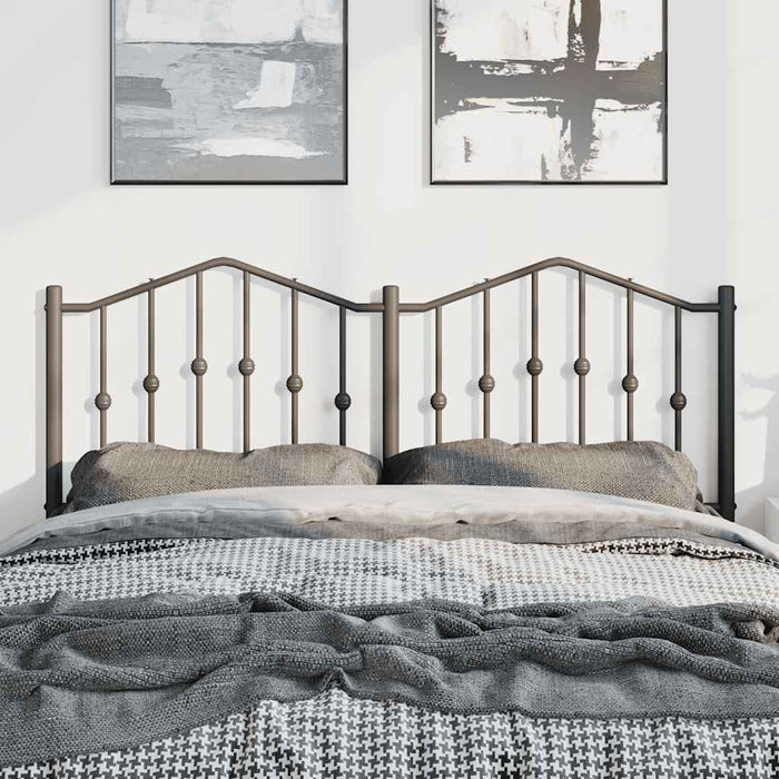 Tăblie de pat de schimb metalică, negru, 135 cm WALTI