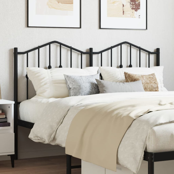 Tăblie de pat de schimb metalică, negru, 140 cm WALTI