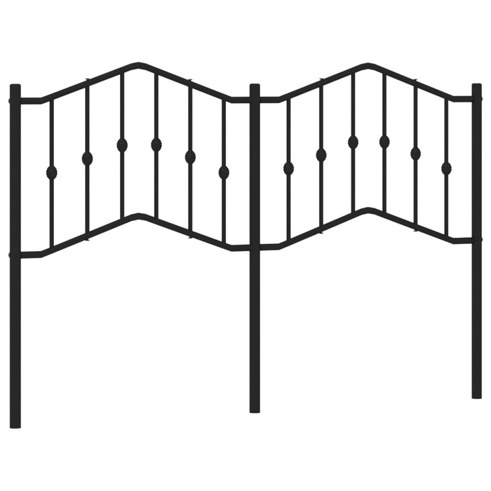 Tăblie de pat de schimb metalică, negru, 150 cm WALTI