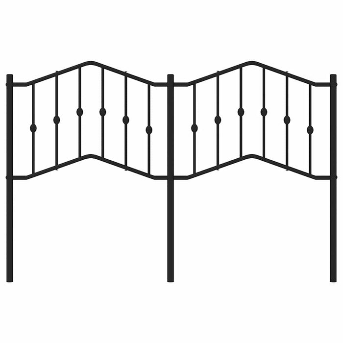 Tăblie de pat de schimb metalică, negru, 150 cm WALTI