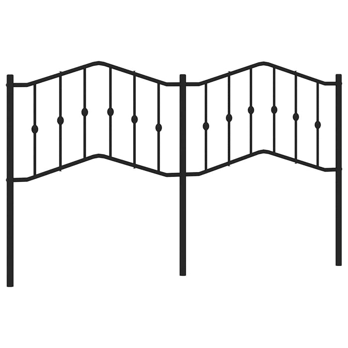 Tăblie de pat de schimb metalică, negru, 180 cm WALTI