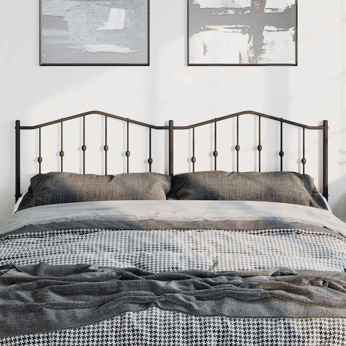 Tăblie de pat de schimb metalică, negru, 180 cm WALTI