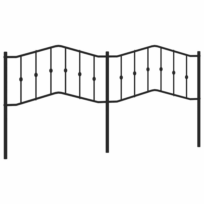 Tăblie de pat de schimb metalică, negru, 193 cm WALTI