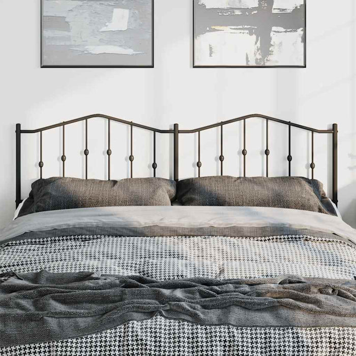 Tăblie de pat de schimb metalică, negru, 193 cm WALTI