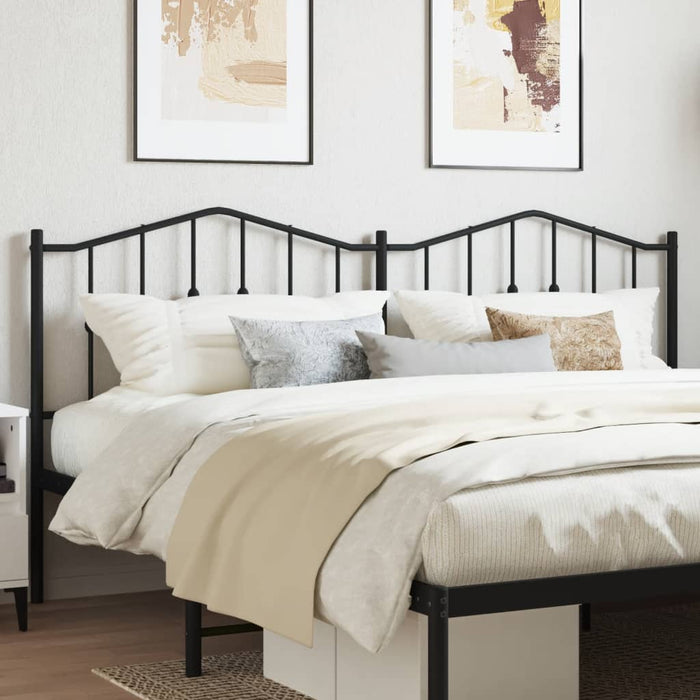 Tăblie de pat de schimb metalică, negru, 200 cm WALTI