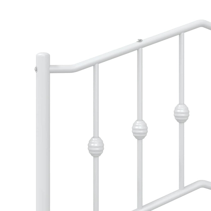 Tăblie de pat de schimb metalică, alb, 90 cm WALTI