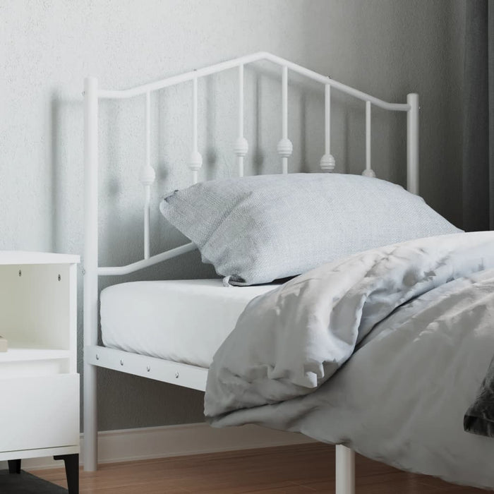 Tăblie de pat de schimb metalică, alb, 90 cm WALTI