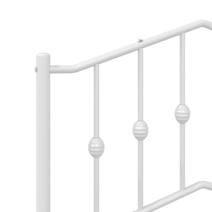 Tăblie de pat de schimb metalică, alb, 140 cm WALTI