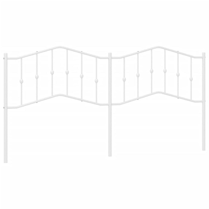 Tăblie de pat de schimb metalică, alb, 200 cm WALTI