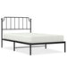Cadru de pat din metal cu tăblie, negru, 107x203 cm - WALTI WALTI