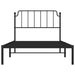 Cadru de pat din metal cu tăblie, negru, 107x203 cm - WALTI WALTI