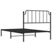 Cadru de pat din metal cu tăblie, negru, 107x203 cm - WALTI WALTI