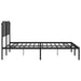 Cadru de pat metalic cu tăblie, negru, 193x203 cm - WALTI WALTI