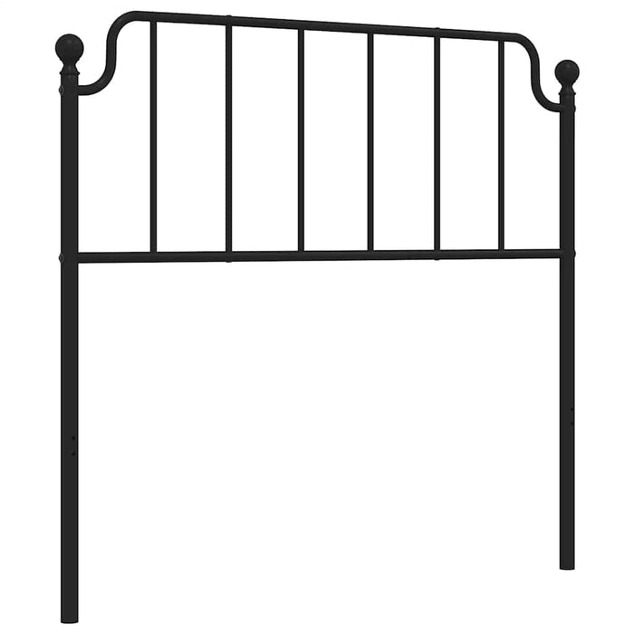 Tăblie de pat de schimb metalică, negru, 100 cm WALTI