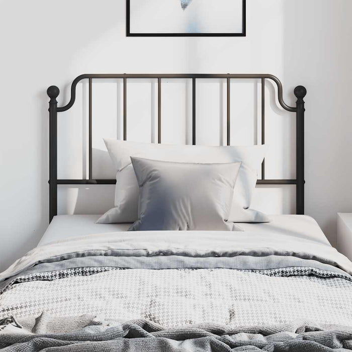 Tăblie de pat de schimb metalică, negru, 100 cm WALTI